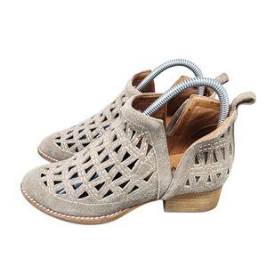 Jeffery Campbell Shoes Womens Size 6 Cut Out Suede Ankle Booties